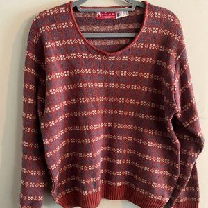 Binghamton Knitting Co, Inc. Patterned Sweater